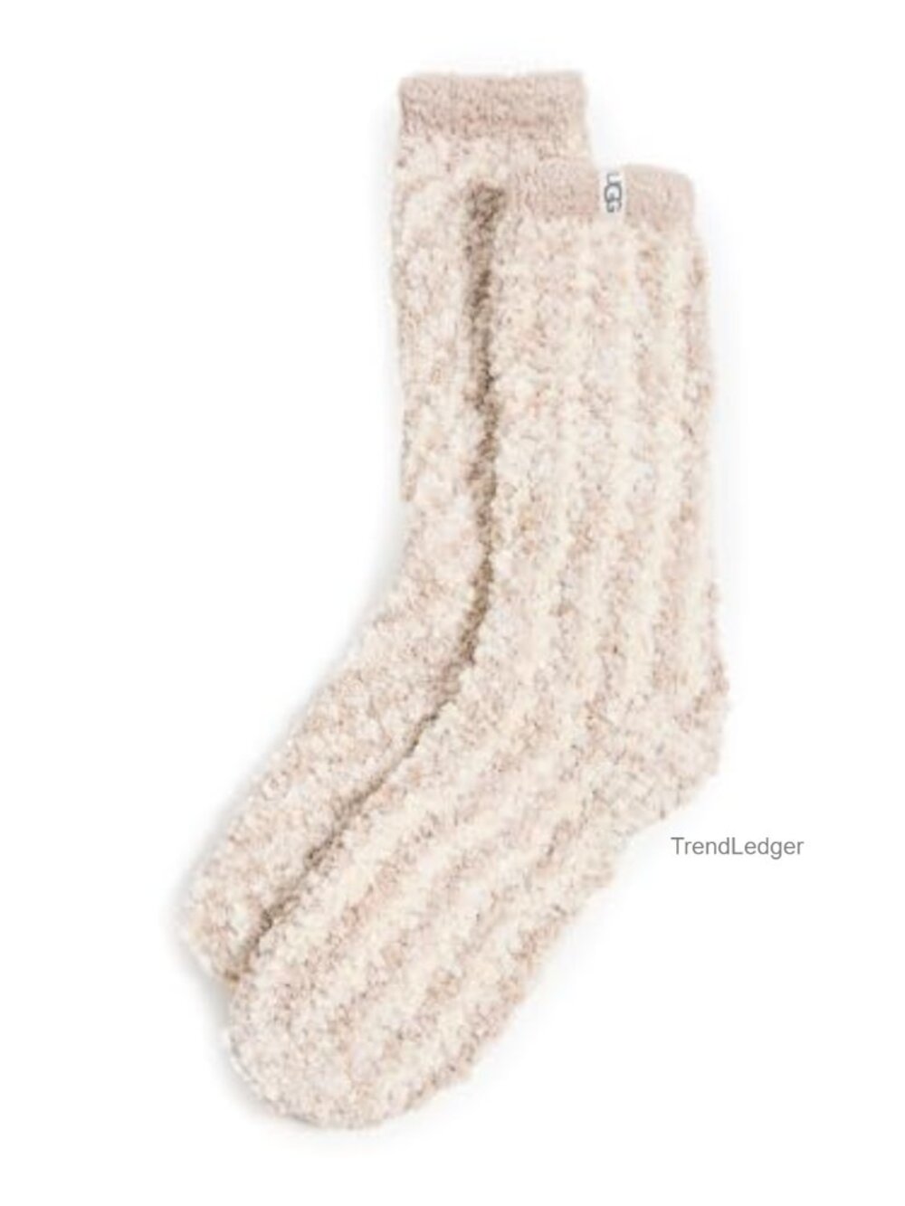 Cozy Chenille Sock Soft Twill Tape Logo Mid-Calf Casual